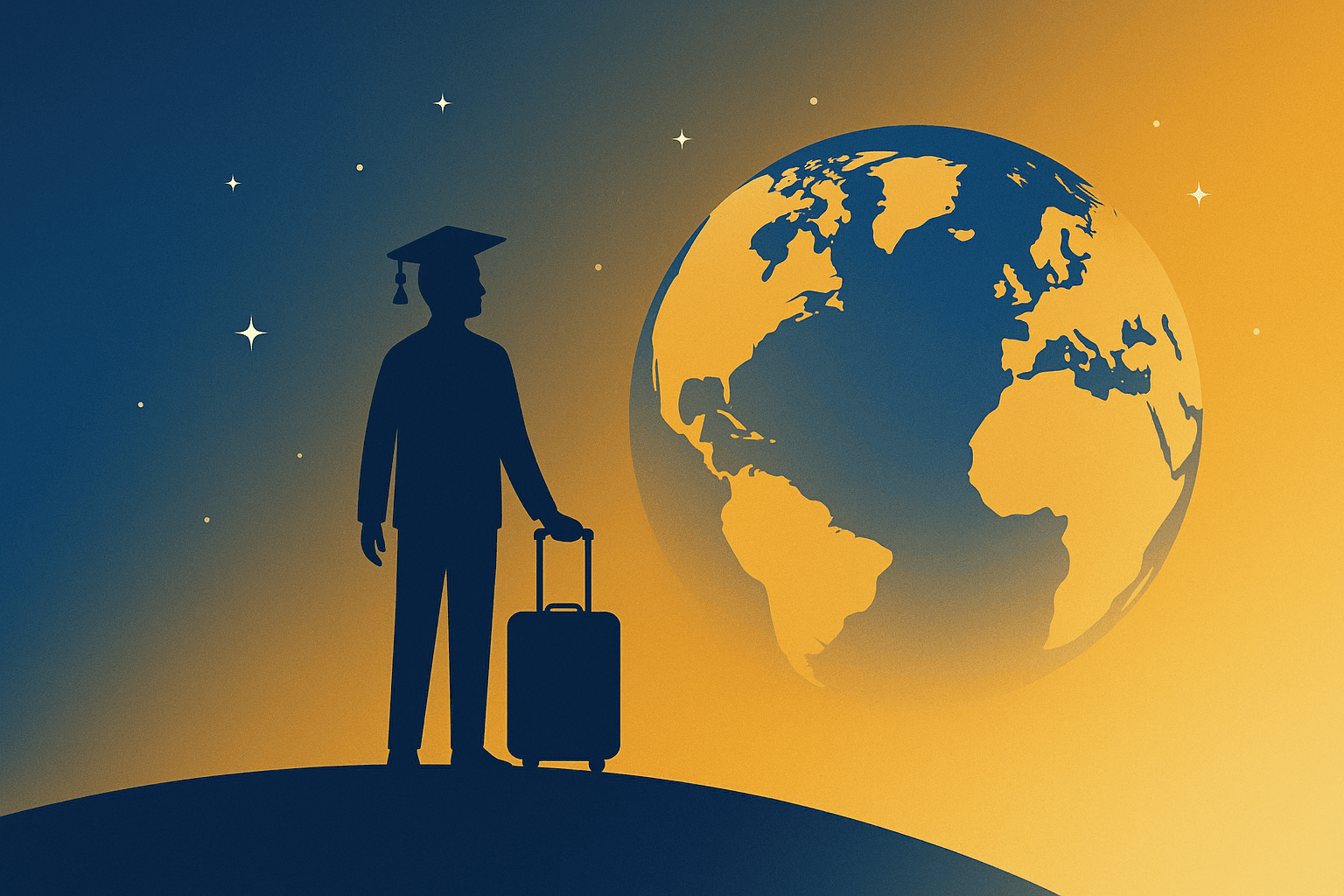 Student planning study abroad